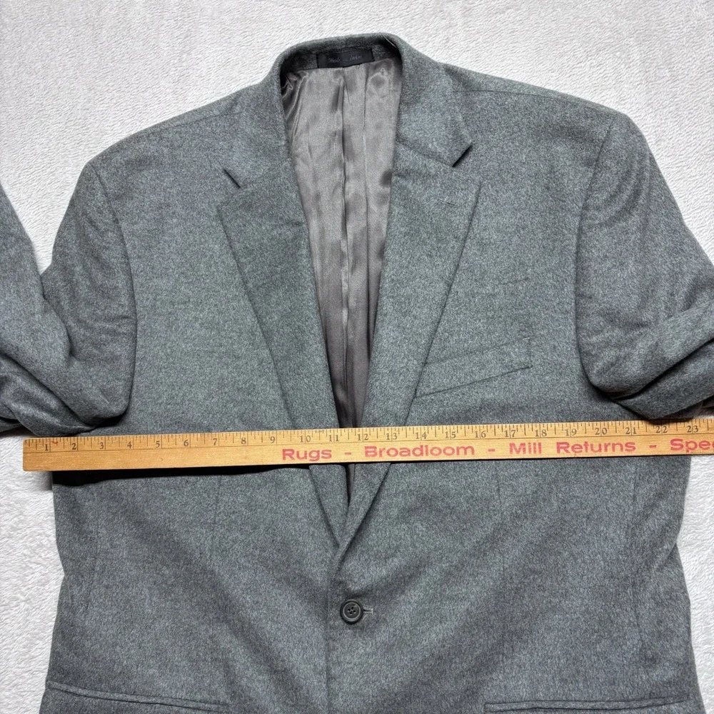 Lauren Ralph Lauren Mens 44R Gray Silk Wool Cashmere Blazer Sport Coat Jacket